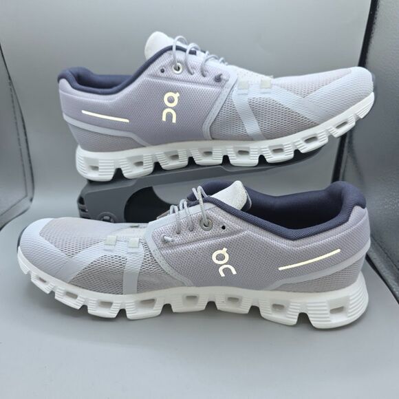 ON Running Cloud 5 Glacier White Sneakers Running Shoes Size [9.5] - Picture 3 of 10